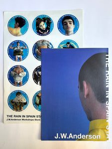POSTER + 12 STICKERS SET - THE RAIN IN SPAIN STAYS MAINLY IN THE PLAIN / J.W.ANDERSON